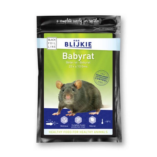 Rat bébé congelé  (par 20 pièces  de  10 gr.)
